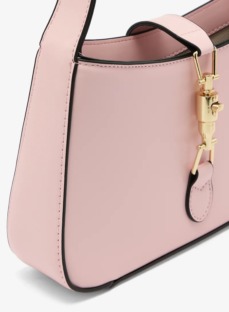 ELLA Pink Classic Shoulder Bag With Gold Accent for Women | Best Price UAE